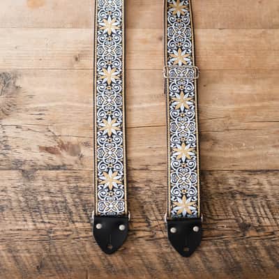 Vintage Gold 60s/70s Hippie Guitar Strap / Handmade in the UK / Case Candy image 3
