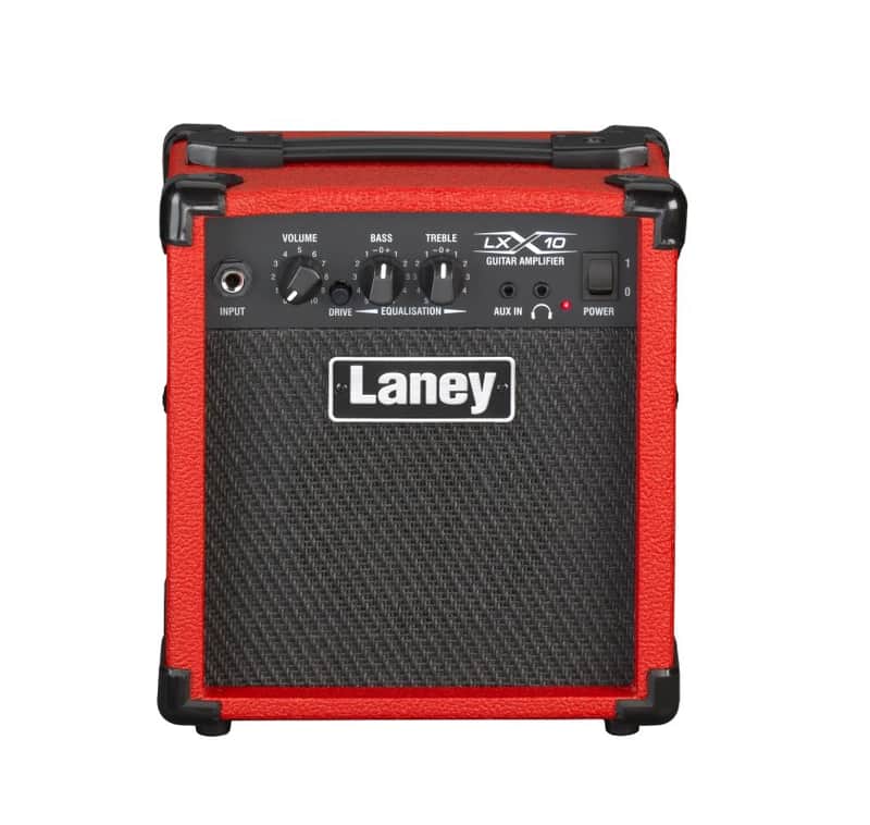 Laney 10 Watt Guitar Combo Amplifier w/ 5” Woofer - Red - LX10-RED image 1