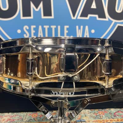 Remo - 3.5x13" Master-Touch Brass Piccolo Snare 1990's - Brass Wrap image 14