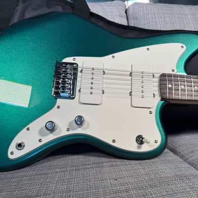 Squier Jazzmaster Electric XII 12 string Paranormal 2024 - Sherwood Green with Upgrades and Fender Gig Bag image 20