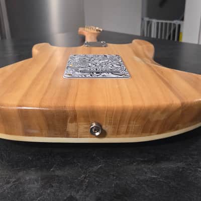 Custom Stratocaster Style Electric Guitar Moto- Pearloid Top And Gold Hardware image 13