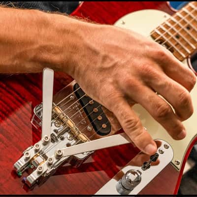 COUNTRY TONE! 2 Arm Pedal Steel Certano T-Bender fits Telecaster, B&G Bender EZ Bolt-On Bridge In Chrome image 1
