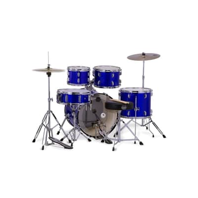 Comet 5-Piece Drum Set 20" Bass Drum, Indigo Blue image 3