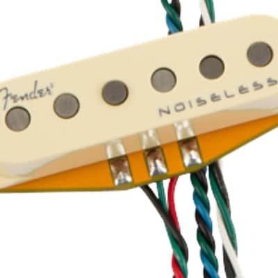 Fender Gen 4 Noiseless Stratocaster Pickups Set Of 3 Aged White image 11