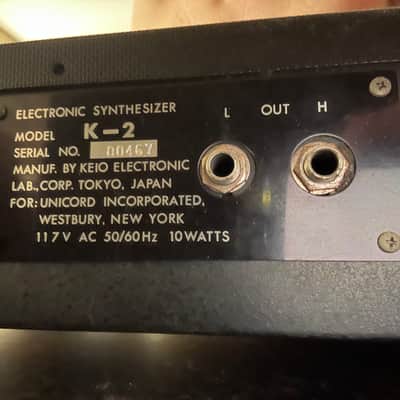 Rare Univox Mini-korg K-2 synth keyboard Minikorg w/ Original Case The Cars Goldfrapp image 2