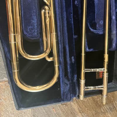 Conn 50H trigger trombone. With case and mouthpiece. USA image 2