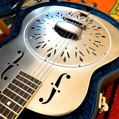 National Reso-Phonic RAW Steel PICCOLO Guitar 2024 image 2