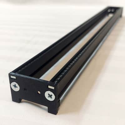 Intellijel 1U 84HP Eurorack Rails Kit with Brackets & Threaded Inserts (Black / Silver) image 7