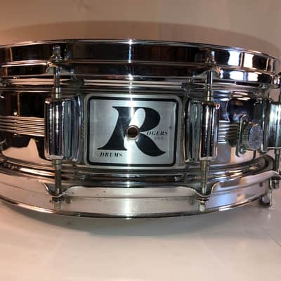 Rogers "Big R" Dyna-Sonic 5x14" Brass Snare Drum 1975 - 1984 - Chrome image 1