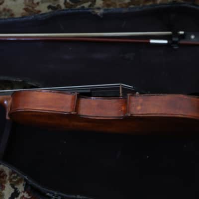 Vintage Violin with Case and Bow Full Sized image 7