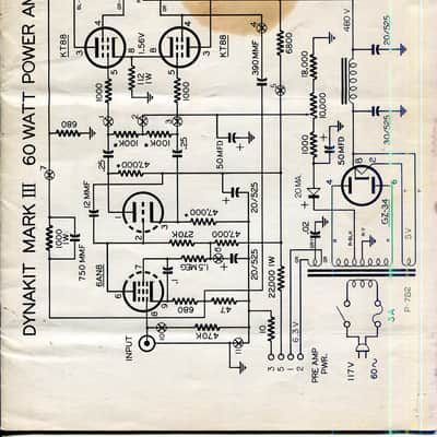 DYNACO Dynakit MARK III MK III Vacuum Tube Amplifier Original Assembly Manual image 2