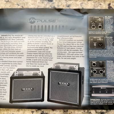 Mesa Boogie Catalog 2001 dual triple rectifier solo recto verb road King M pulse Bass walkabout head cabinet combo image 8