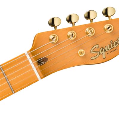 Squier Classic Vibe '50s Telecaster Gold Hardware FSR Limited Edition Electric Guitar, Maple Fingerboard, White Blonde image 4