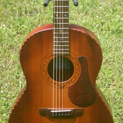 2002 Yairi R2AN Antique Processed OOO size Acoustic Guitar (Limited edition) - Natural+Yairi Hard Case image 4