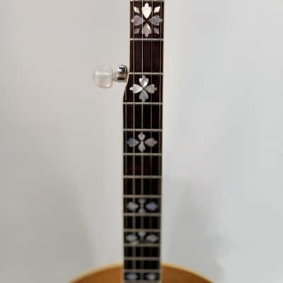 1970s GTR Hearts and Flowers 5-String Banjo Iida-Made Rare Natural w/ Case image 5