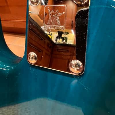 Ernie Ball / Music Man Sabre 3EQ 1987 USA - Sting Teal - Hardshell Case image 16