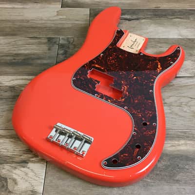 Made to Order - FRANCHIN Jupiter bass body PINO PALLADINO REPLICA Relic Aged Fiesta Red 100% Nitro Lacquer Alder Precision-Bass Style Made in Italy image 7