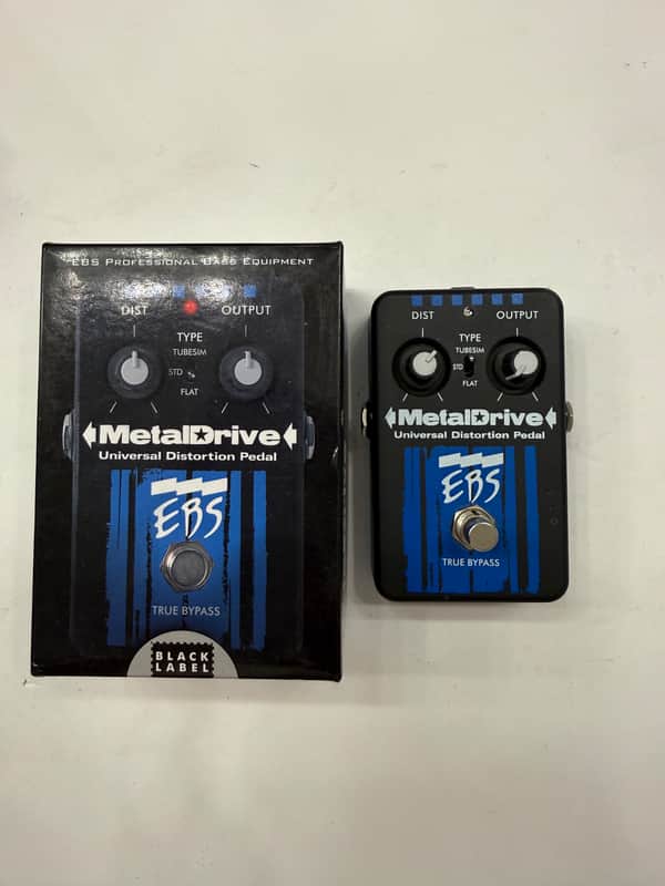 EBS Metaldrive Metal Drive Universal Distortion Guitar Effect Pedal + Box image 1
