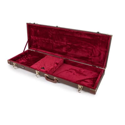 Deluxe Hard-Shell Wood Case Electric Guitars-Brown image 6