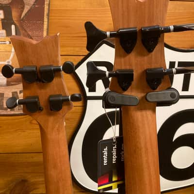 Ortega Double Neck Ukulele Tenor / Bass w/Case image 8