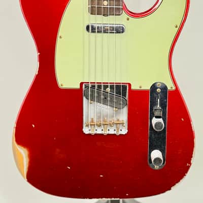 Fender USA Custom Shop 1963 Telecaster Relic'd Candy Apple Red Serial#: CZ589852 image 3