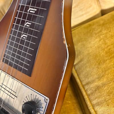Supro Lap Steel w/Original Chipboard Case Late 50's/Early60's (Once Owned by Jerry Jones) - Sunburst image 6