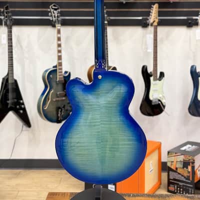 2017 Ibanez AFC-155 Contemporary Archtop Hollowbody w case image 4