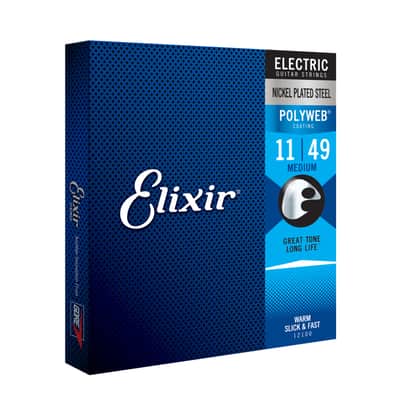 Elixir 12100 Polyweb Electric 11-49 - Electric Guitar Strings Bild 1