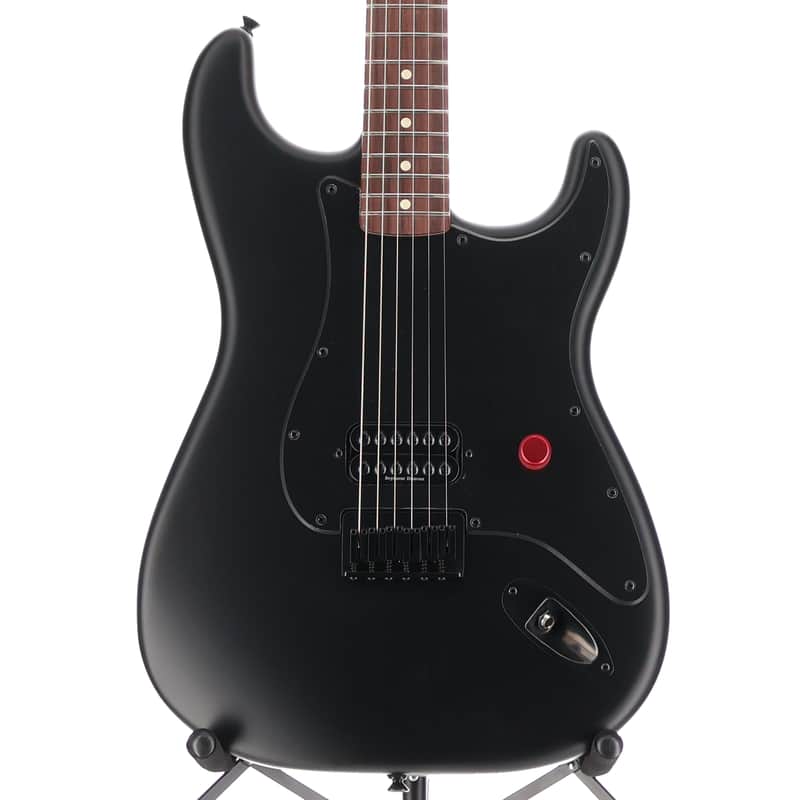Fender Certified Pre-Owned TTS* Tom Delonge Stratocaster, Rosewood Fingerboard, Blackout (T12) (24642) image 1