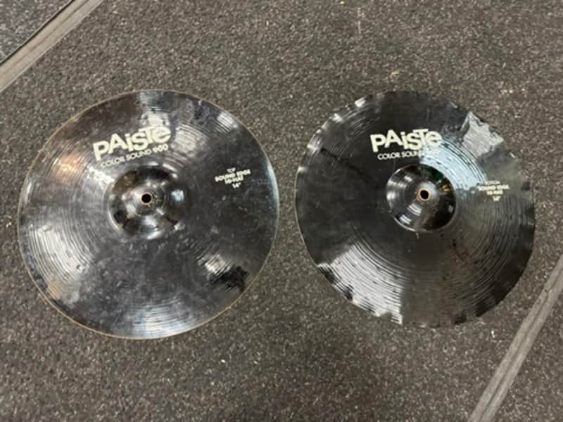 Paiste 14" Color Sound 900 Series Sound Edge Hi-Hat Cymbals (Pair) 2017 - Present - Black image 1