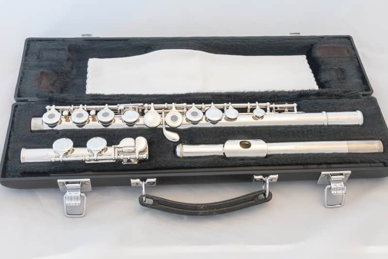 Yamaha YFL-261 Silver-plated Open-Hole Intermediate Flute *Overhauled New Pads image 1