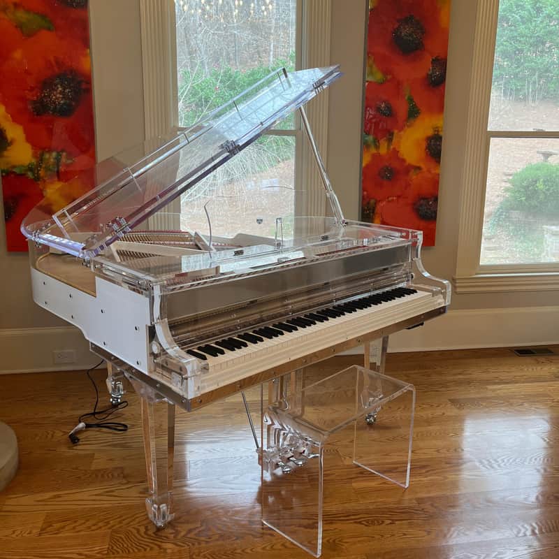 Stunning new 2026 transparent grand piano imagen 1