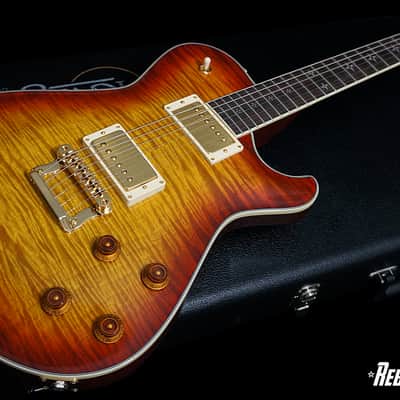 Knaggs Guitars Kenai in Dark Cherry Burst w/ T1 Flame Maple Top & Bare Knuckle Mules image 3