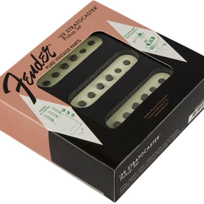 Fender Pure Vintage '59 Strat Pickup Set Vintage White (3) image 2