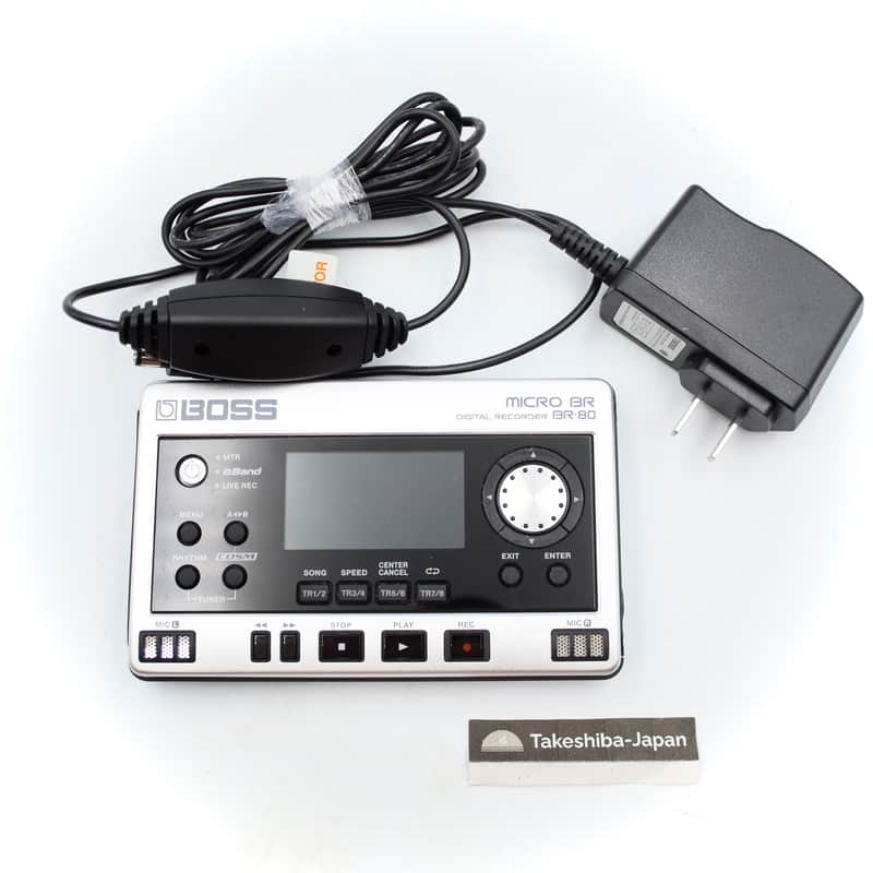 Boss BR-80 Micro BR Digital Recorder With Power Supply 4GB SD Card F7J0475 image 1