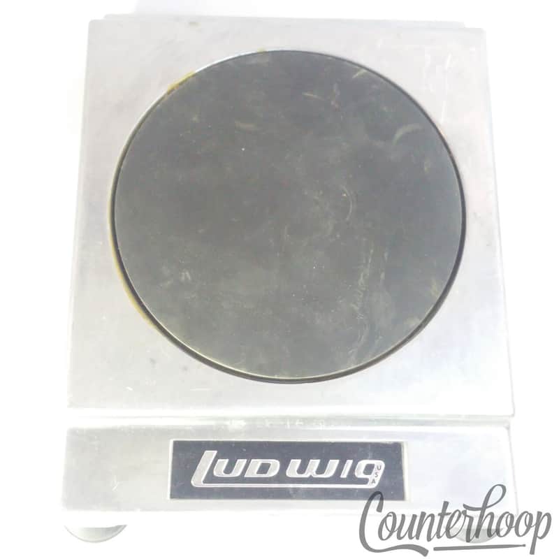 *Ludwig Practice Pad #4050 Drum Mute/Silencer/Muffler Cast Aluminum/Rubber USA* image 1