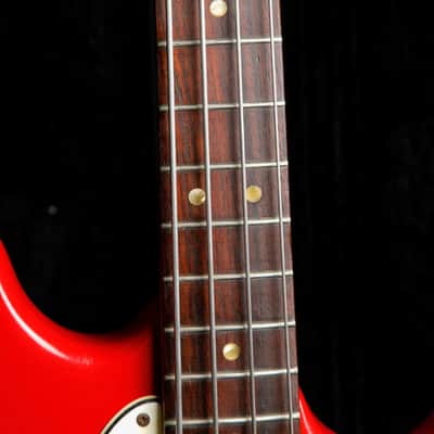 Fender Mustang Bass Guitar Torino Red Vintage 1966 Pre-Owned image 5