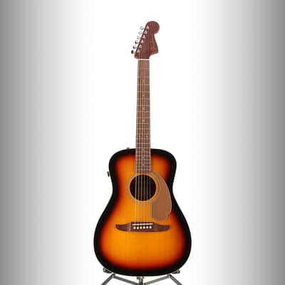 Fender Malibu Player, Walnut Fingerboard, Gold Pickguard, Sunburst (RP) image 5