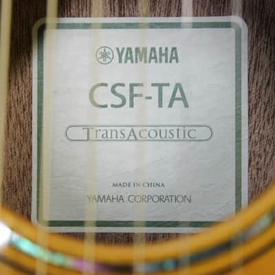 Yamaha CSF-TA TransAcoustic Parlor - Vintage Natural image 9