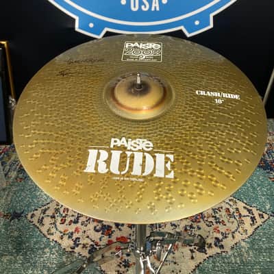 Paiste Scott Rockenfield's Queensrÿche, 18" Rude, 2002 Crash/Ride B, Cracked, Autographed! (#4) 1990s image 2