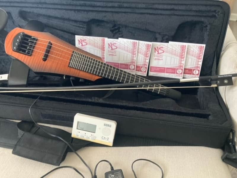 NS Design NXT 5 2021 Electric Violin-Fretted- Sunburst image 1