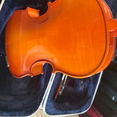 15" viola with case and bow. Made in Romania image 10