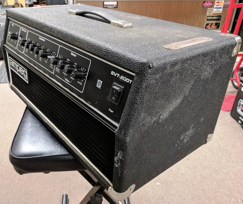 Late 1980's Ampeg SVT-200T Solid State Bass Head, 320w@4 Ohms, XLR