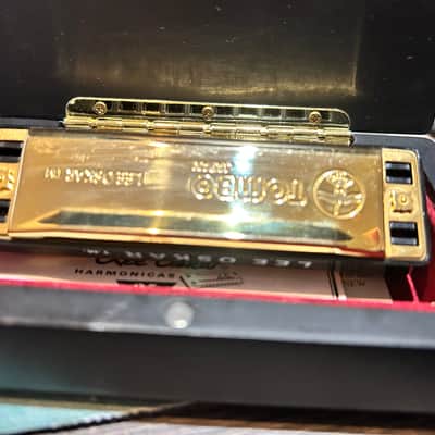 Lee Oskar 25th Anniversary Major Diatonic Gold Harmonica C GOLD image 3