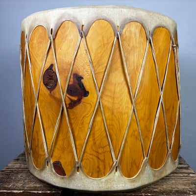 Handmade Powwow Portable Bass Drum - 22” x 19” image 3