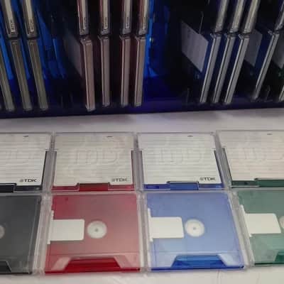 TDK MD 74-80 Rare Vintage MiniDisc Media Warranty 40 Discs w/ TDK Holder image 19