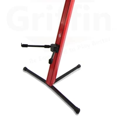GRIFFIN Two Tier Column Keyboard Stand – Mic Boom 2 Arm Double Mount Studio Gear image 5