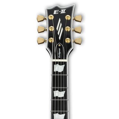 ESP E-II Eclipse Full Thickness Evertune Electric Guitar. Black image 6