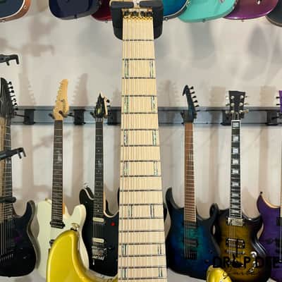 ESP LTD Javier Reyes Signature JRV-8 8-String Electric Guitar w/ Case-Metallic Gold image 9