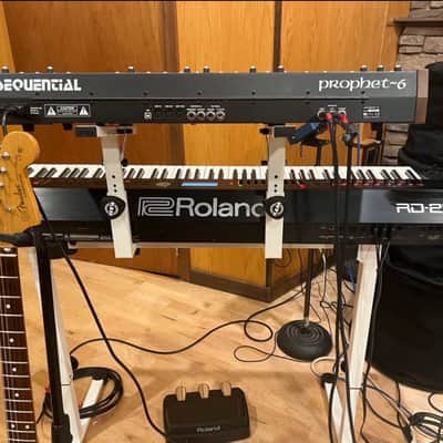 Sequential Prophet-6 49-Key 6-Voice Polyphonic Synthesizer 2018 - 2020 - Black with Wood Sides image 2
